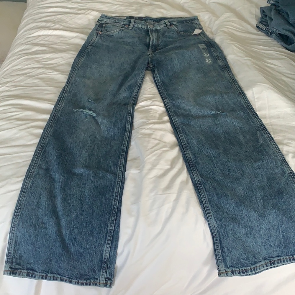 GAP hi rise flare jeans